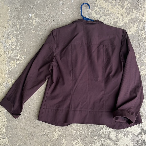 Like new Coldwater Creek brown one button jacket - Picture 13 of 14